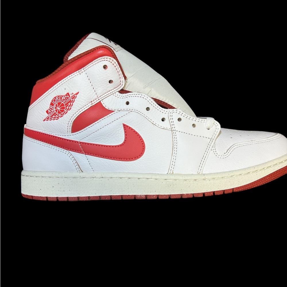 Nike Air Jordan White and Red High-Tops